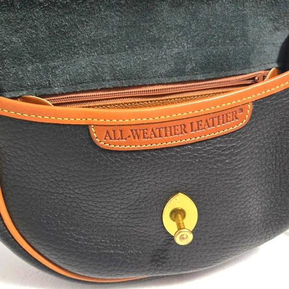 Dooney & Bourke-VINTAGE All-Weather Leather Cavalry Trooper Bag - Picture 11 of 16